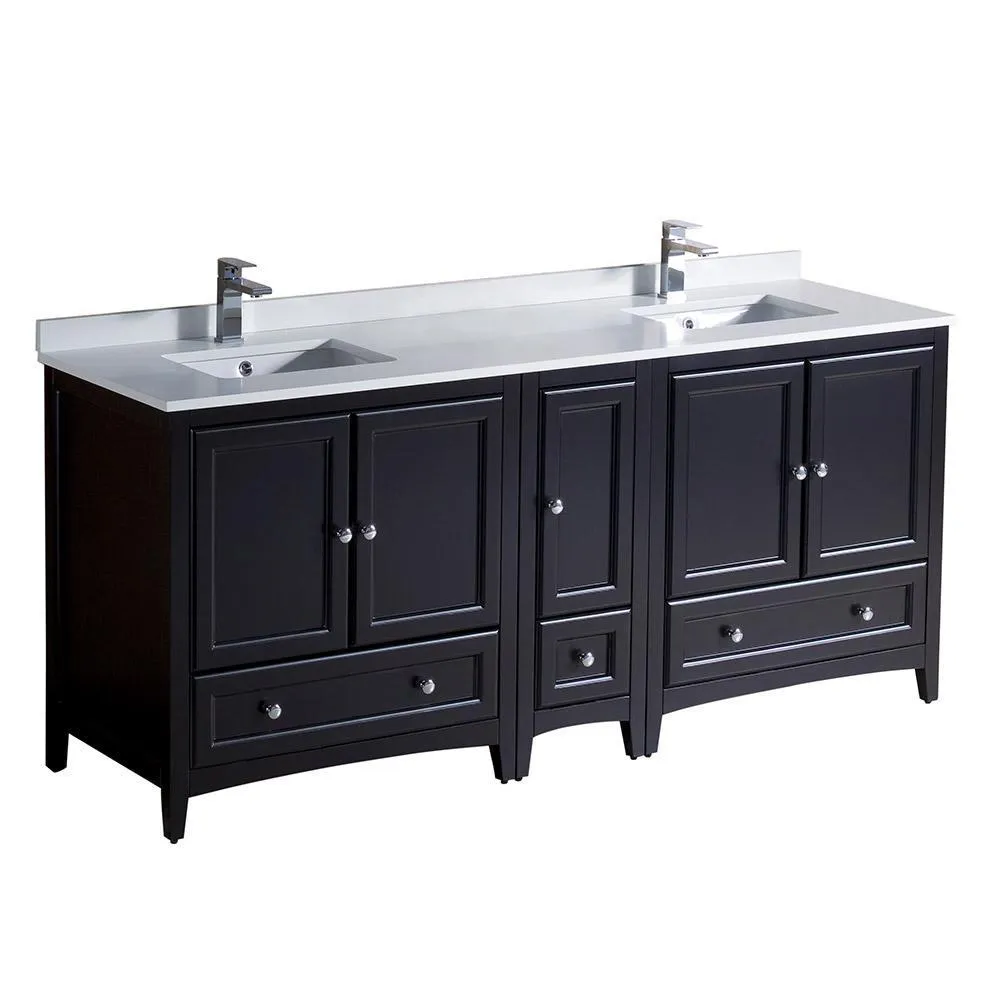 Fresca Oxford 72 Traditional Double Sink Bathroom Cabinets