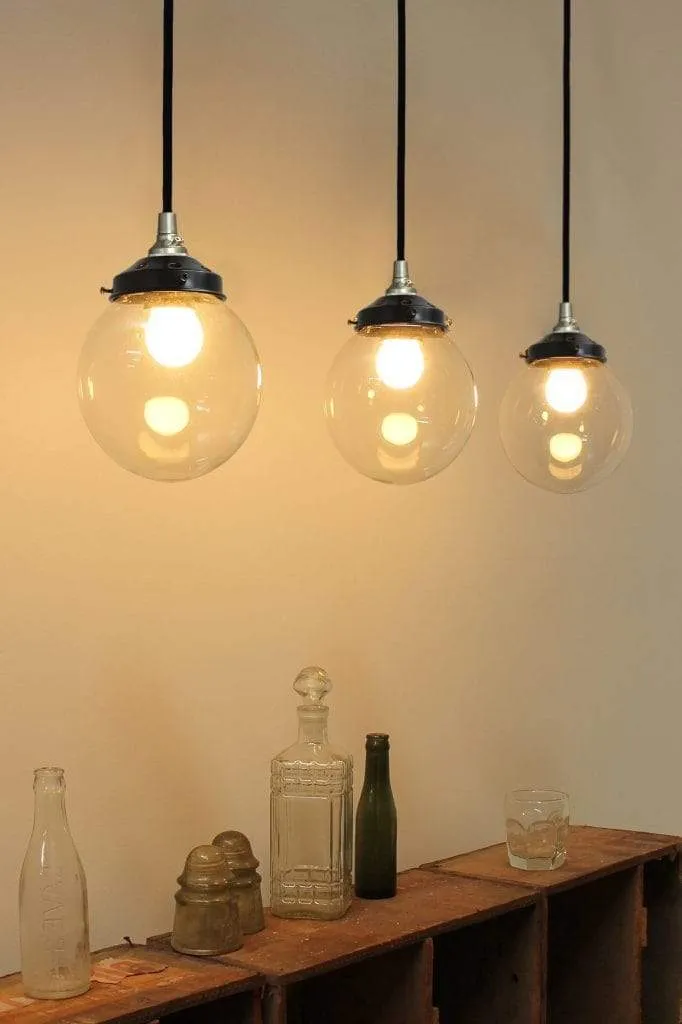 Glass Ball Light Linear Pendant