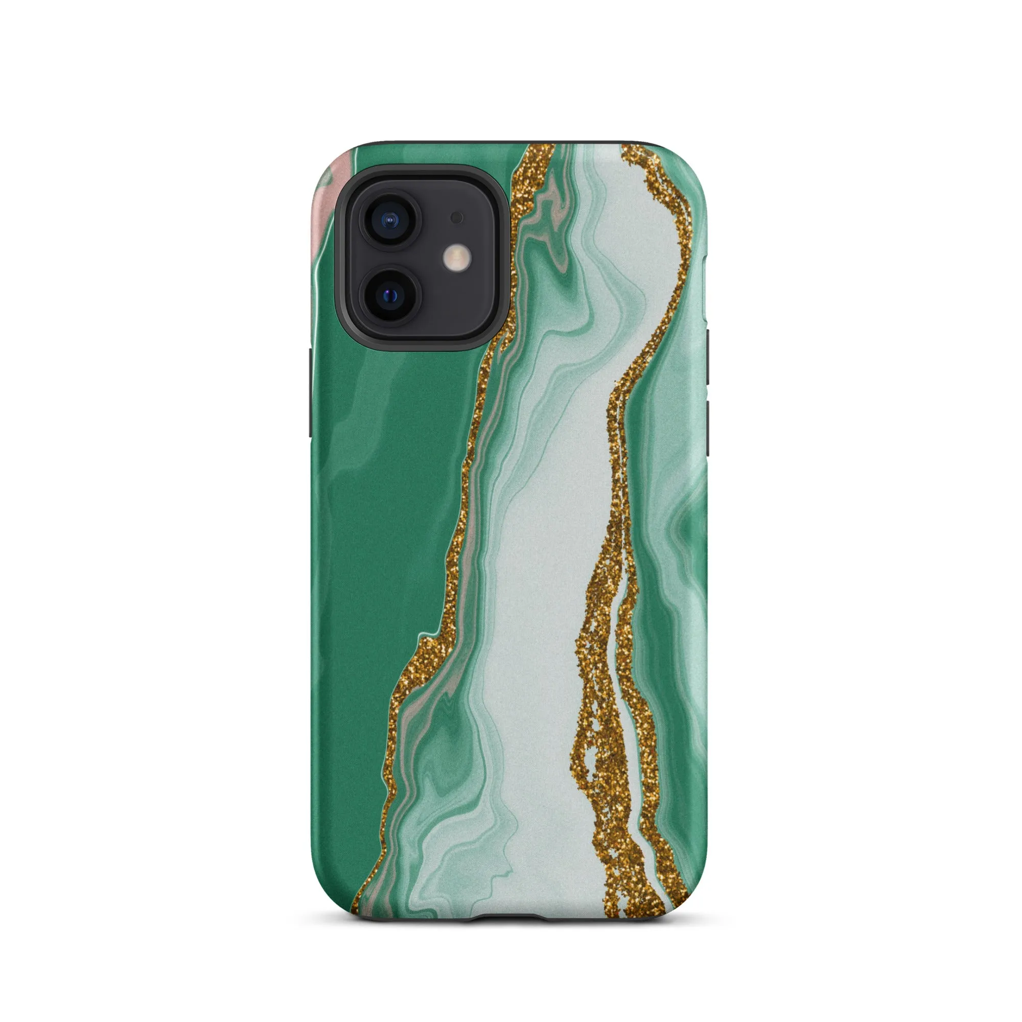 Green Marble Splendor Premium iPhone Case