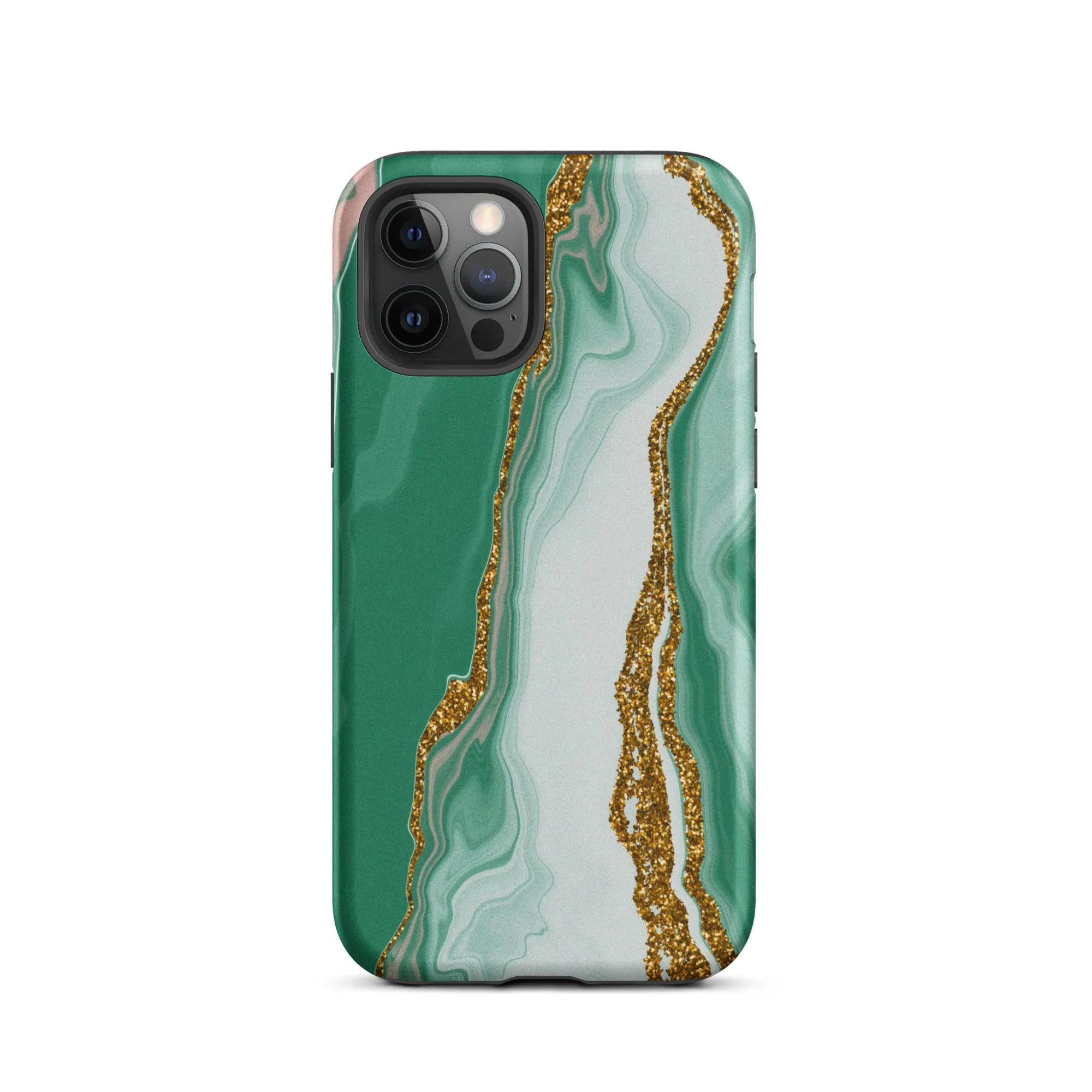 Green Marble Splendor Premium iPhone Case