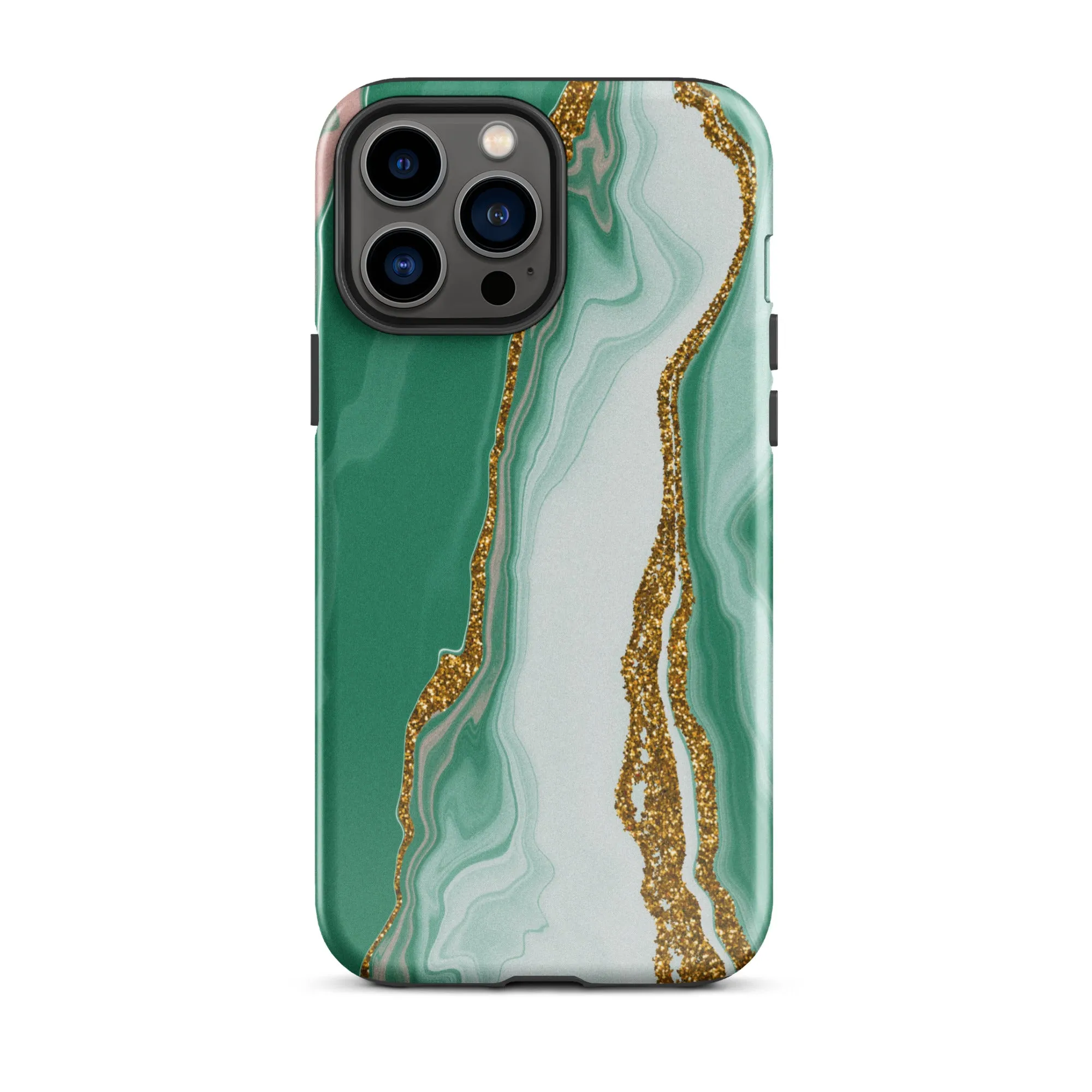 Green Marble Splendor Premium iPhone Case