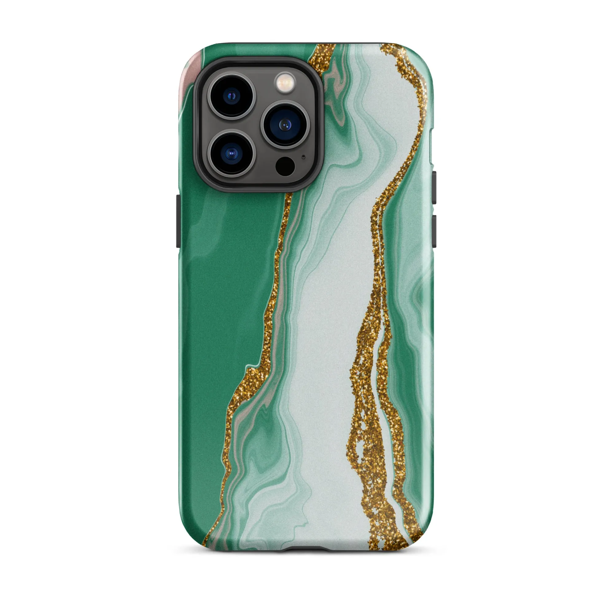 Green Marble Splendor Premium iPhone Case