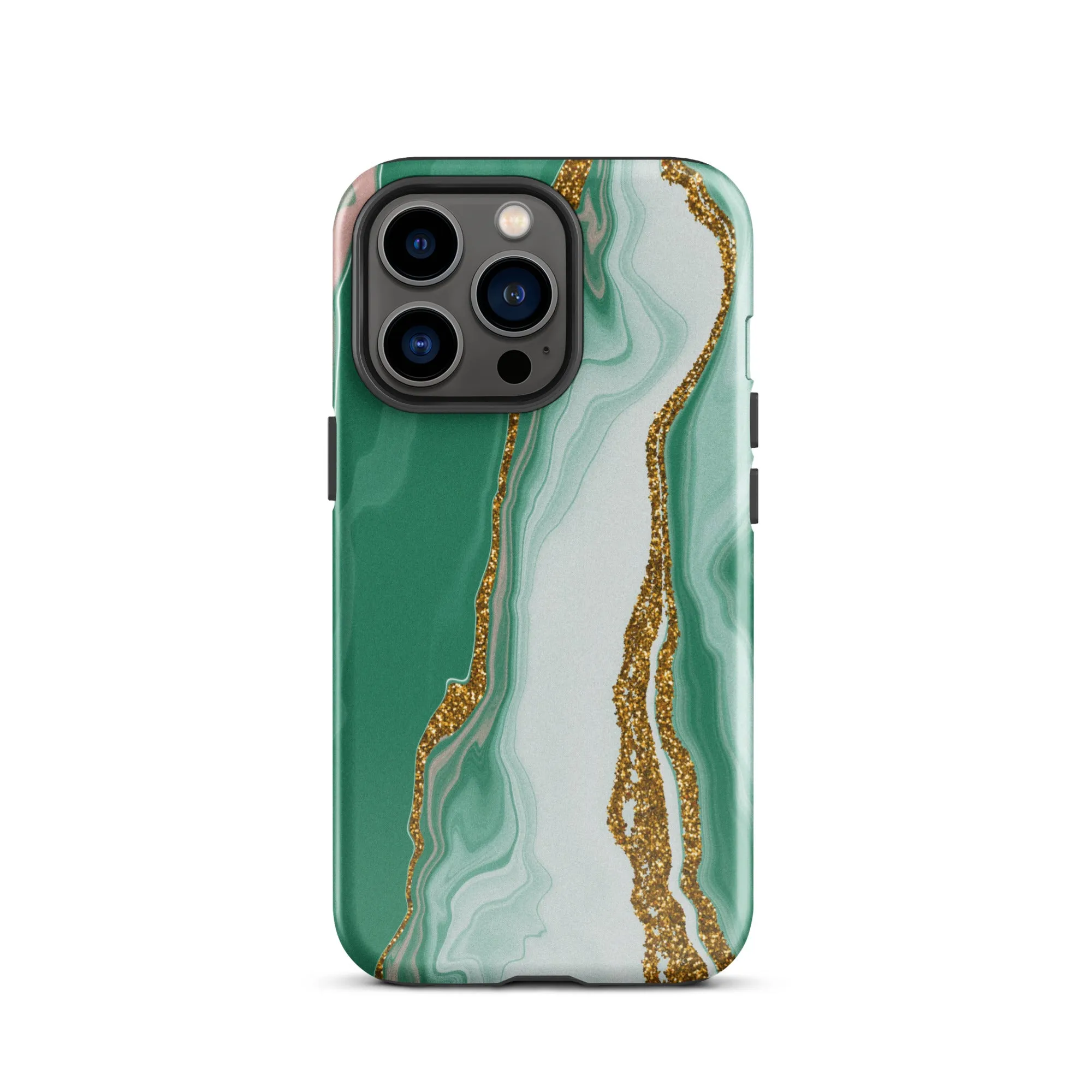 Green Marble Splendor Premium iPhone Case