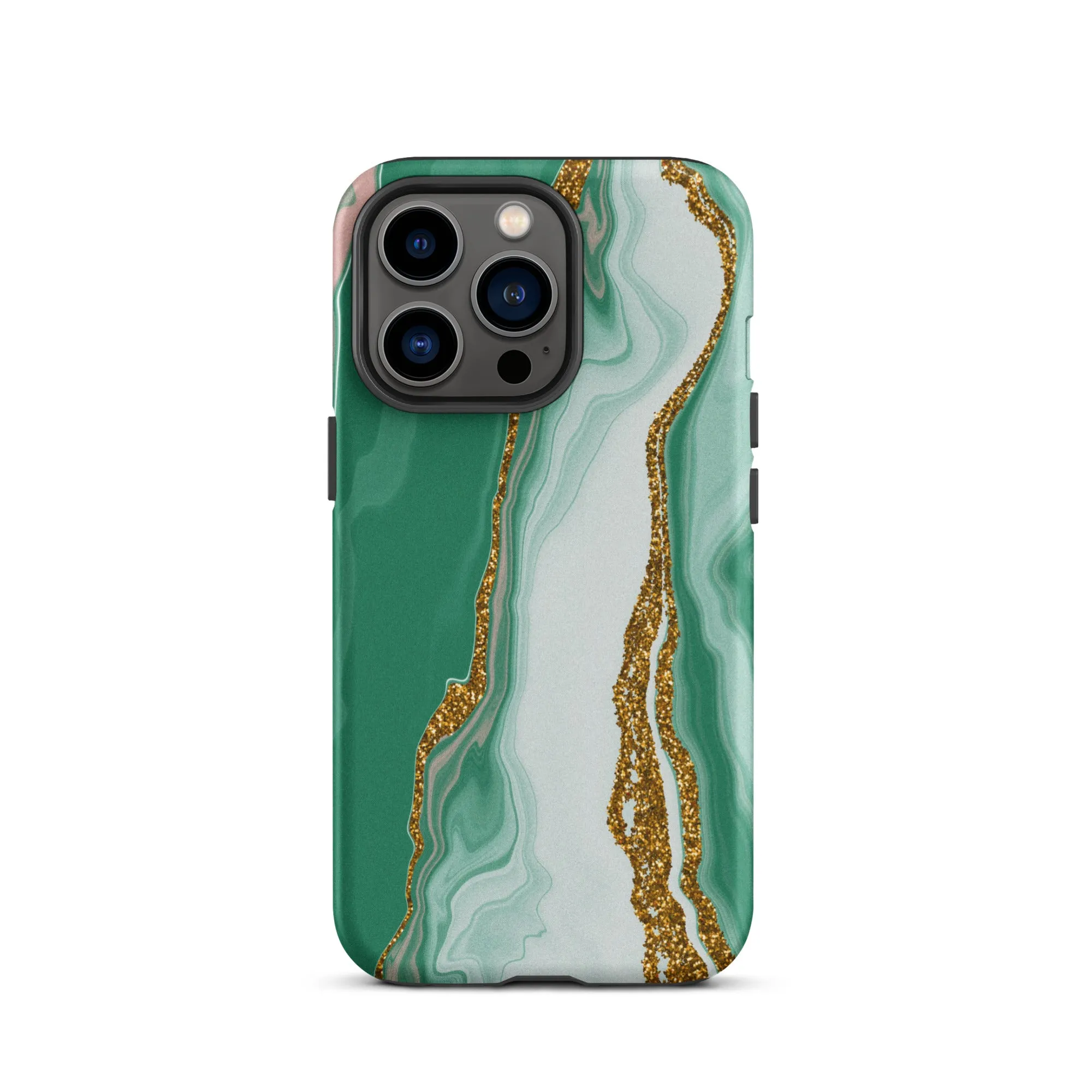 Green Marble Splendor Premium iPhone Case