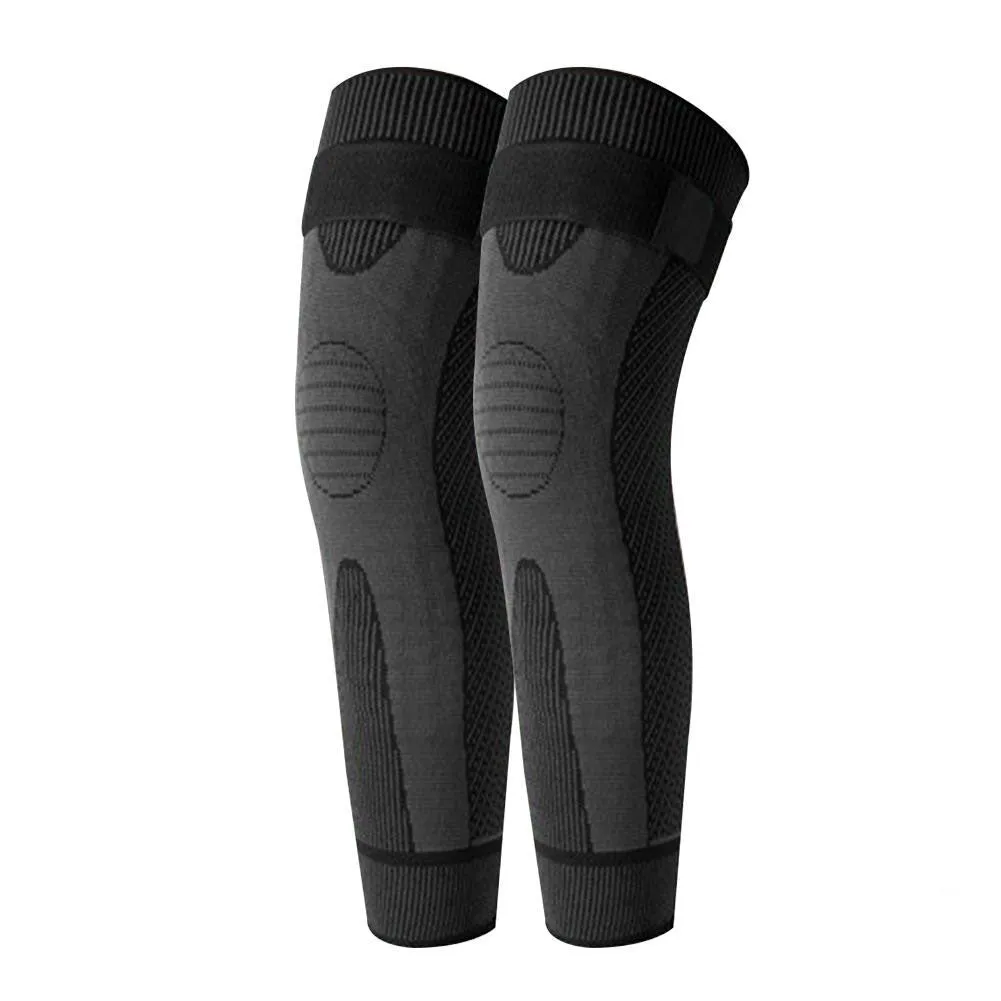 GRW Ultra Knee Pads Long Compression Sleeve Support Fitness Gear Leg Brace Protector (1 Pc)