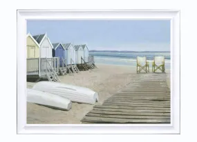 Hamptons Beach Huts Print