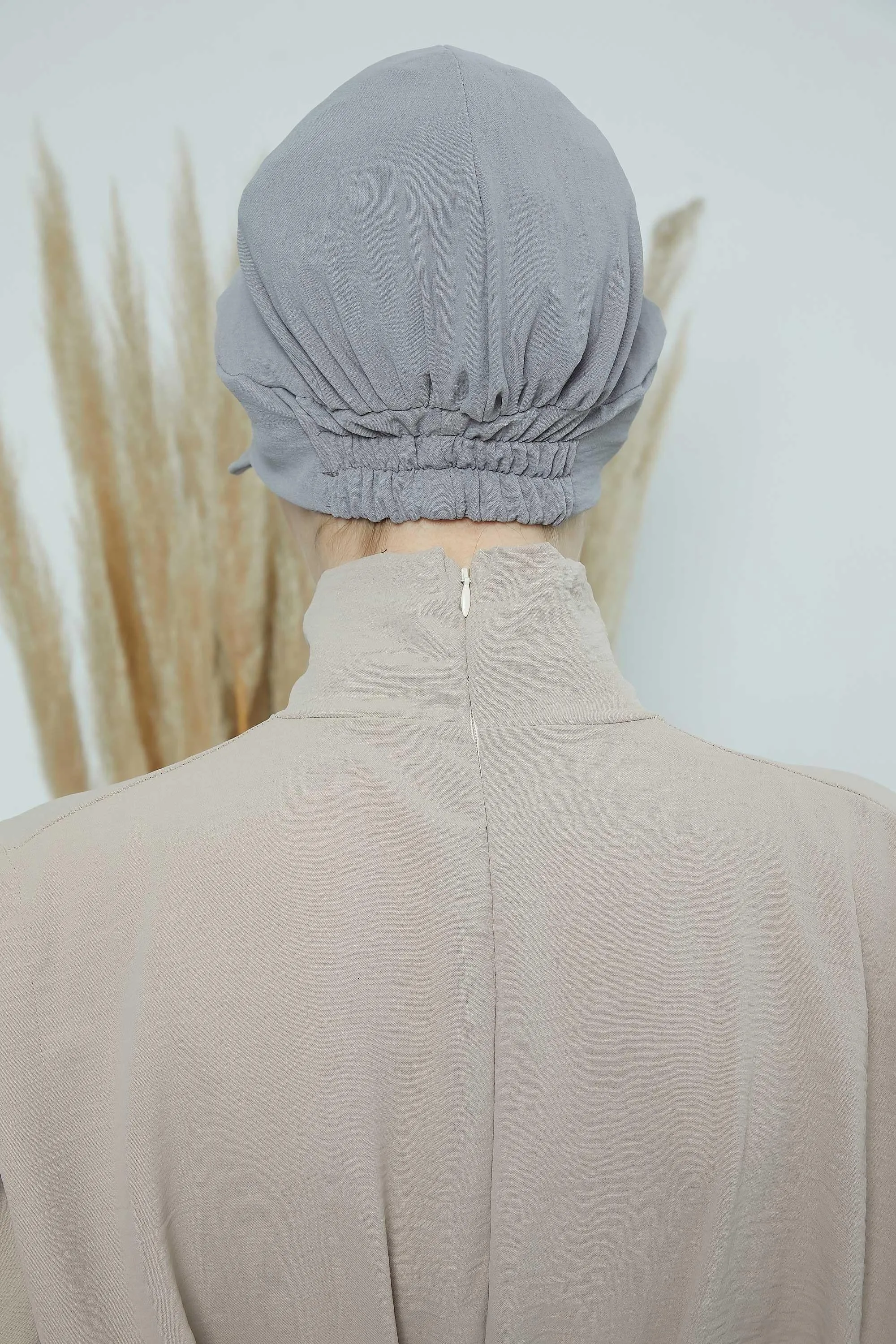 High Quality Newsboy Women Hat, Pre-Tied Turban made from High Quality Wrinkle-Resistant Aerobin Fabric, Visored Instant Turban Cover,B-73A