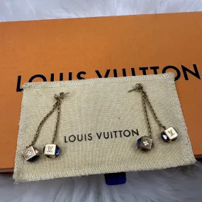 LOUIS VUITTON Gold Gamble Earrings