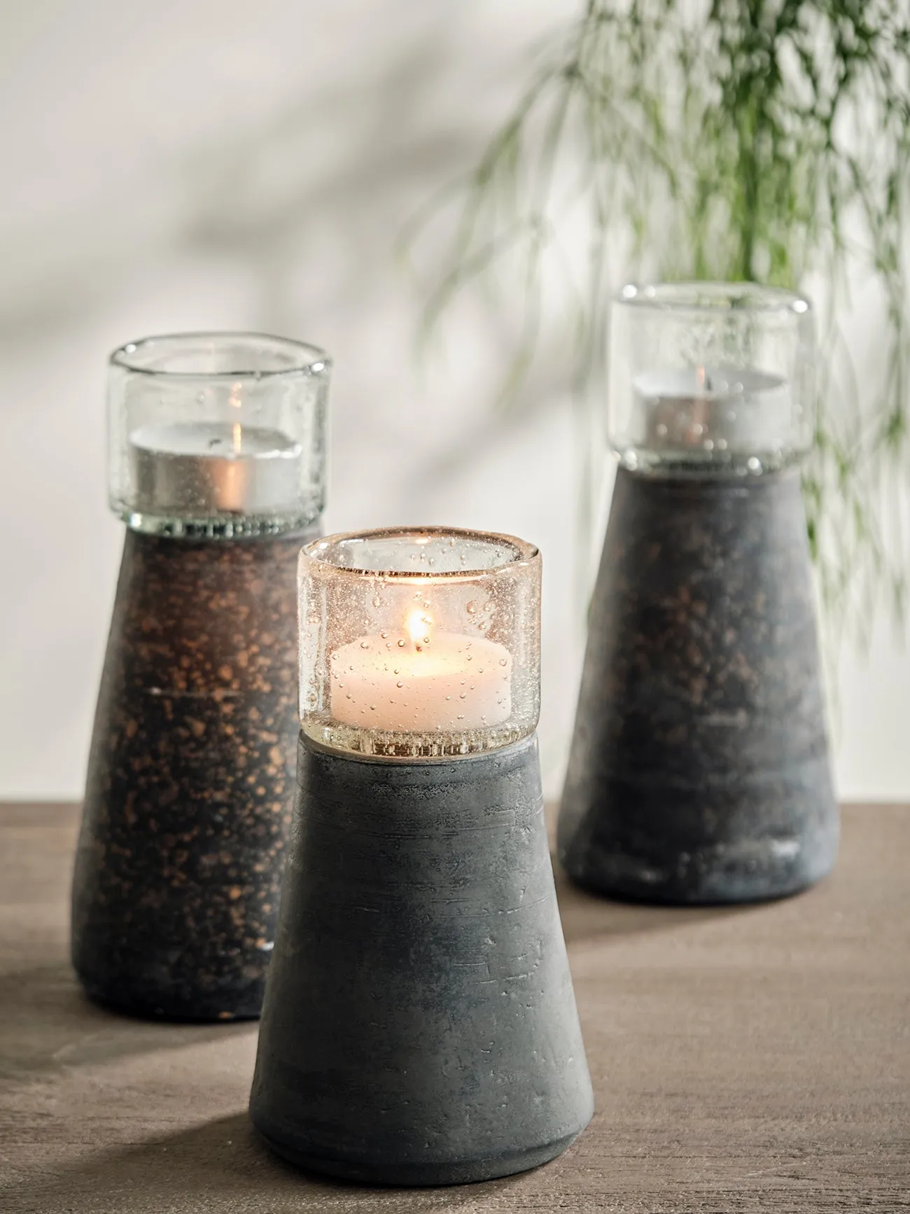 Medium Stoneware Candle Holder