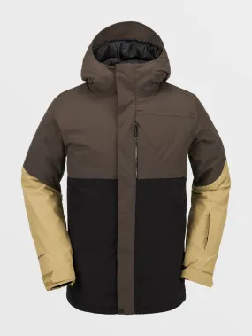 Mens L Insulated Gore-Tex Jacket - Brown