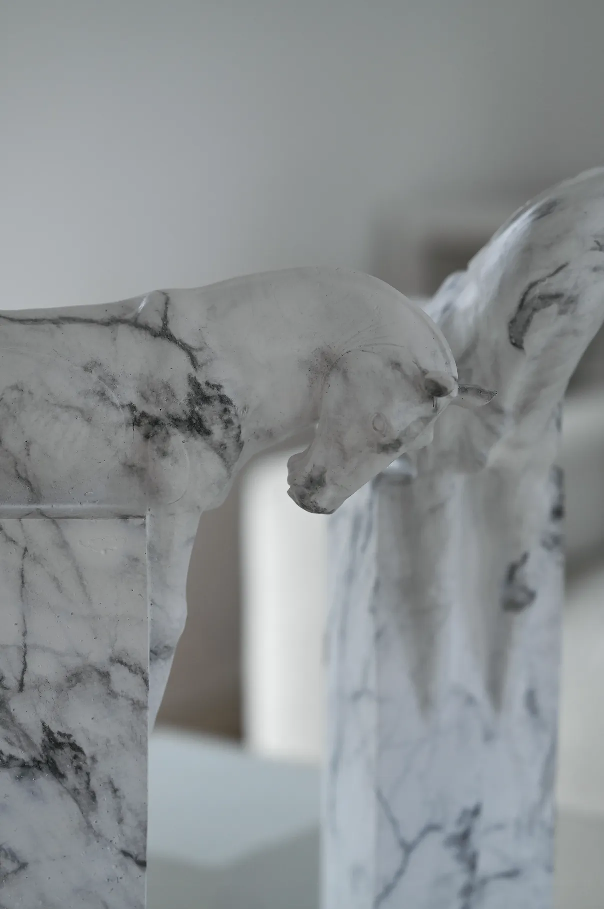 MOOD HORSE SCULPTURE MARBLE