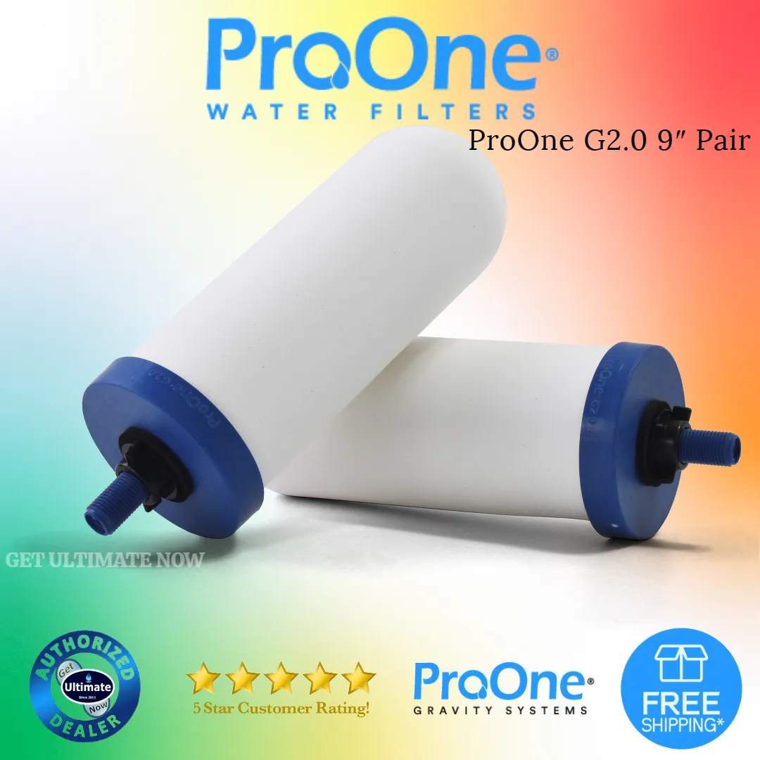 Proone Replacement Water Filters ( 5 inch G2.0 , 7 inch G2.0 , & 9 inch G2.0 )