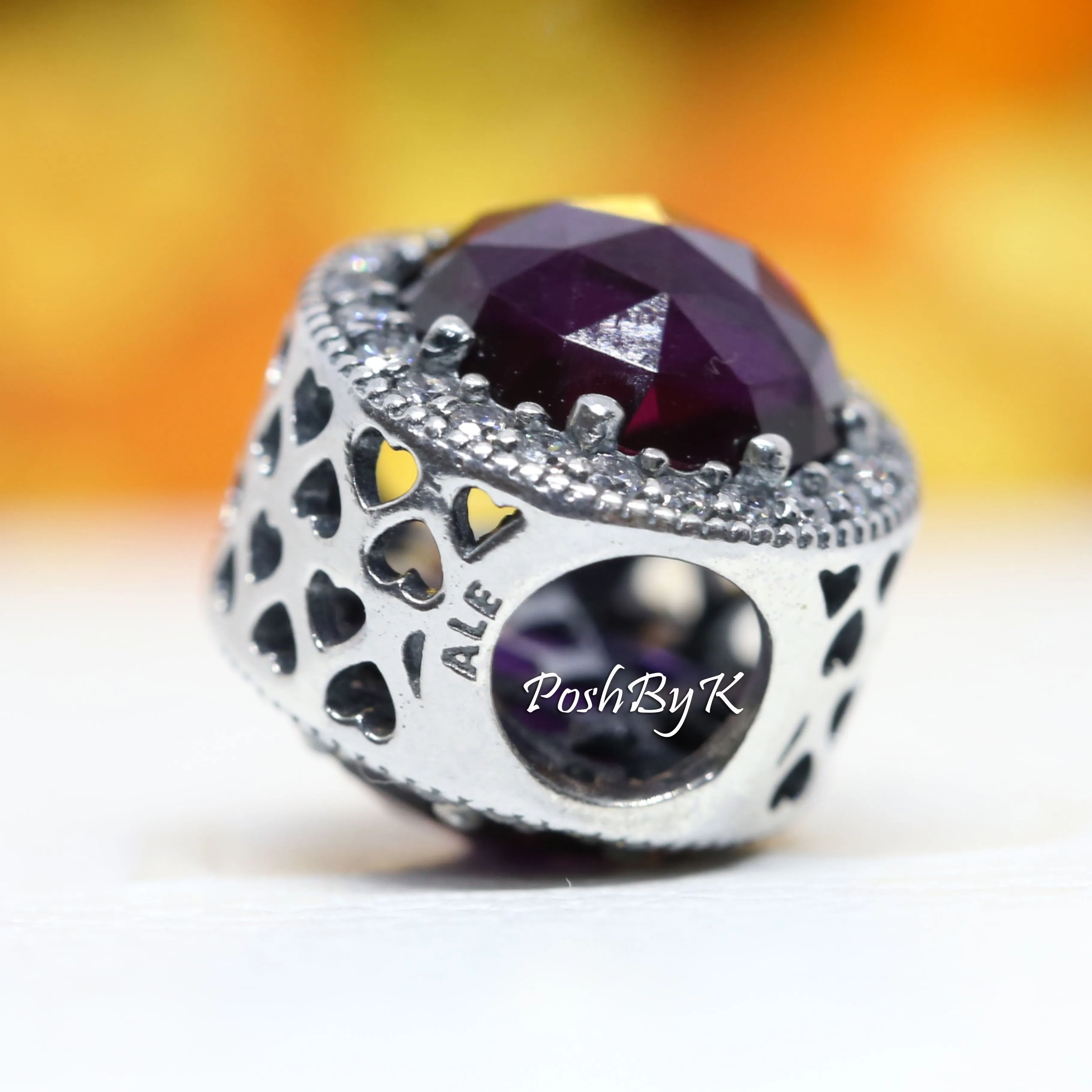 Radiant Hearts Royal Purple Charm 791725NRP