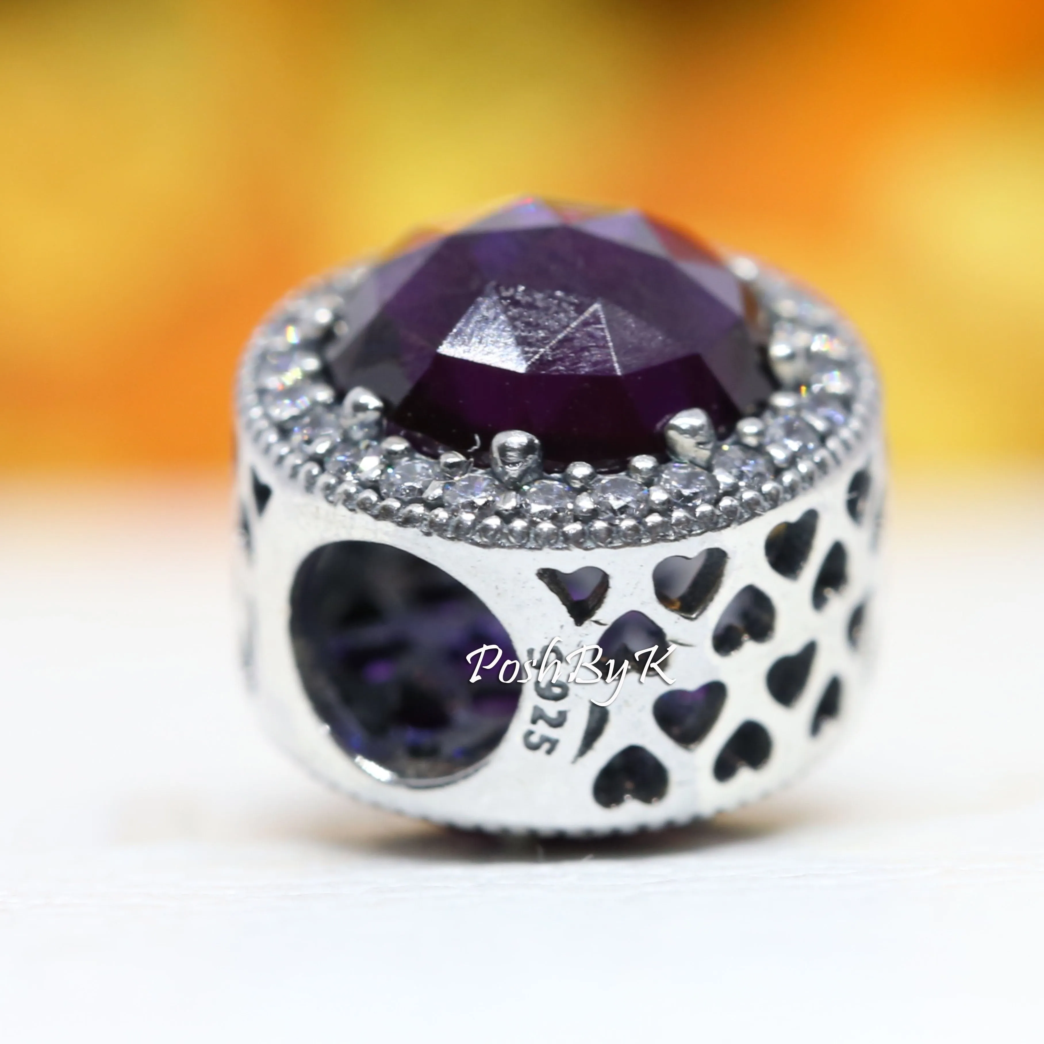 Radiant Hearts Royal Purple Charm 791725NRP