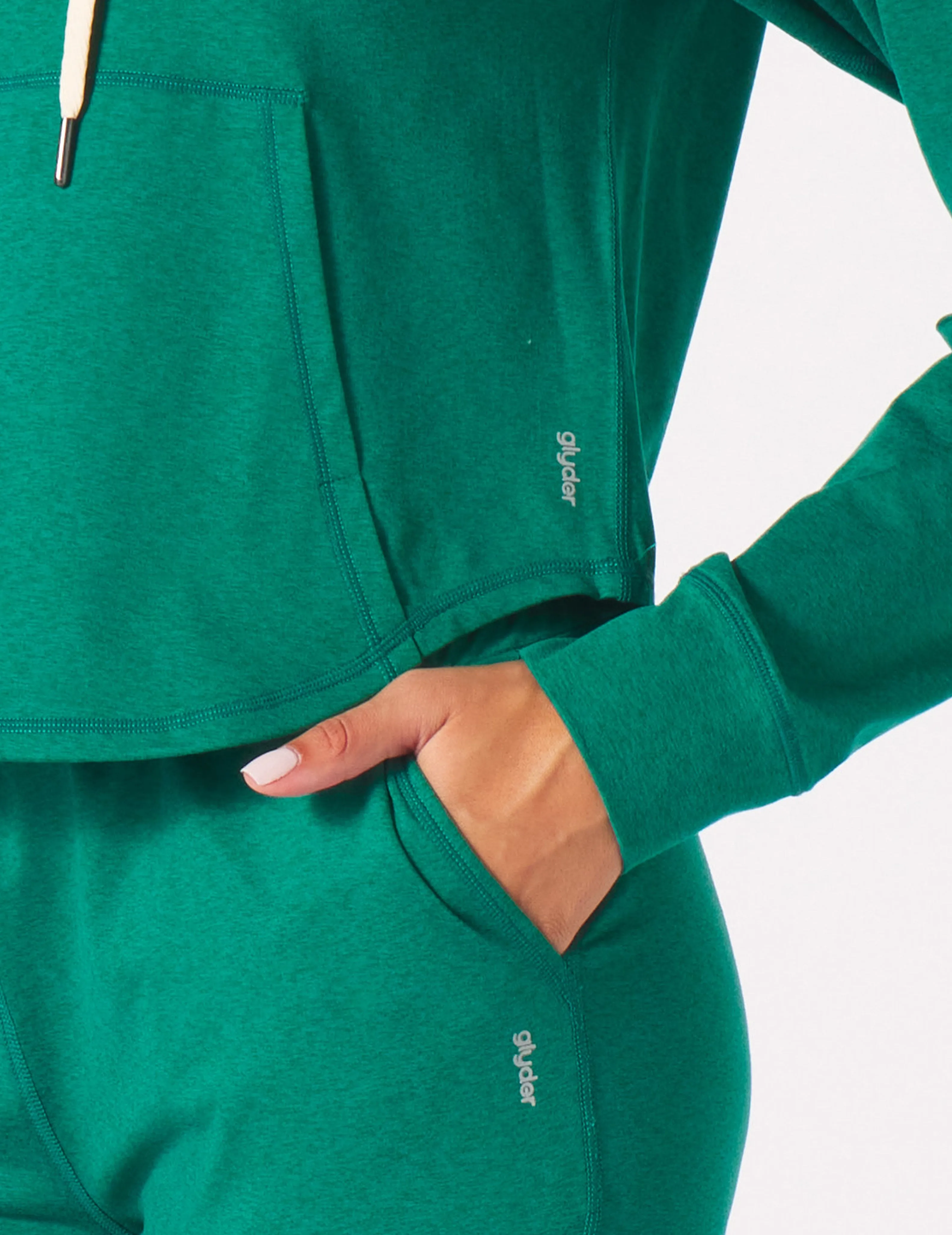 Rocky Hoodie: Emerald Marble