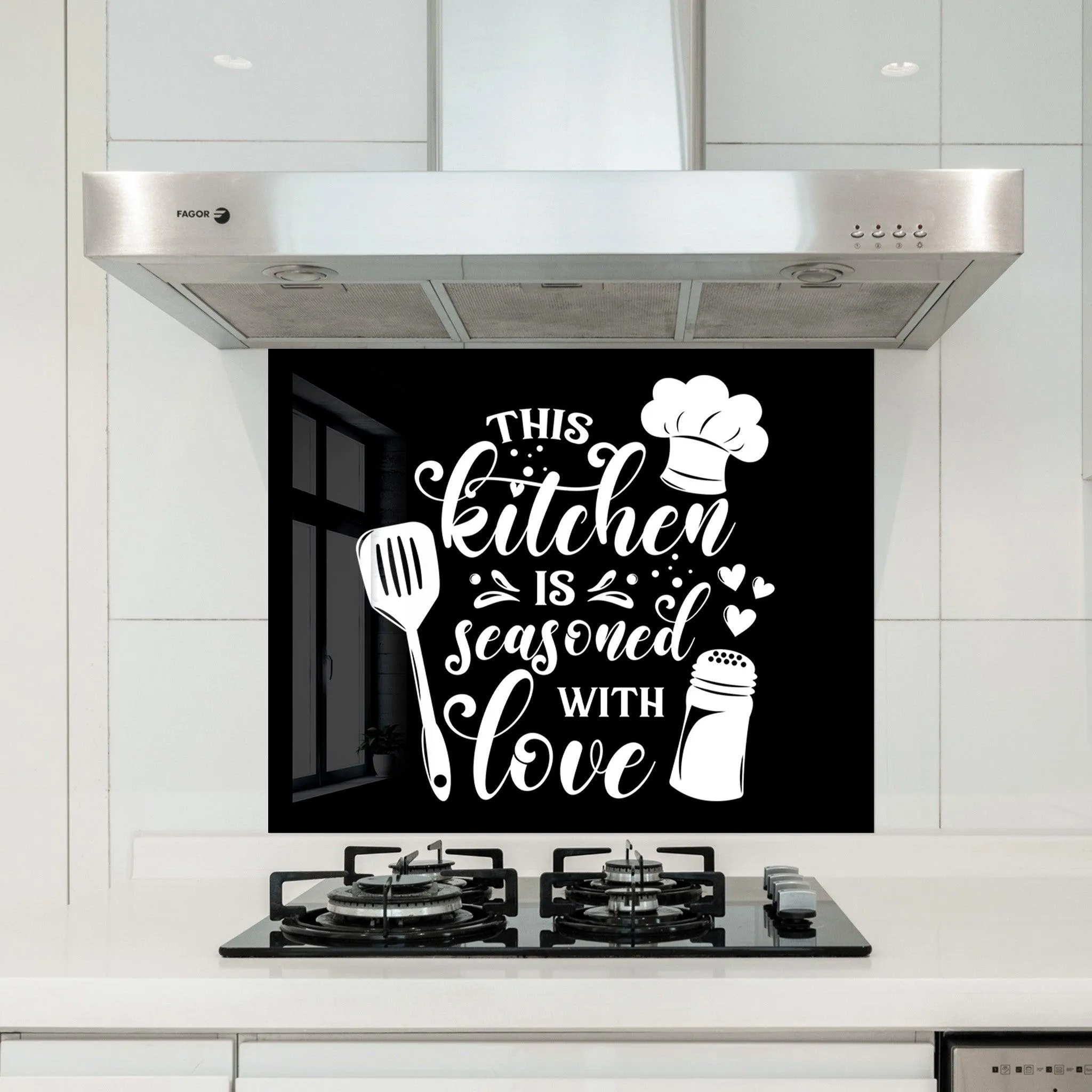 Seasoned With Love | Glass Printed Backsplash for your Kitchen