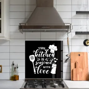 Seasoned With Love | Glass Printed Backsplash for your Kitchen