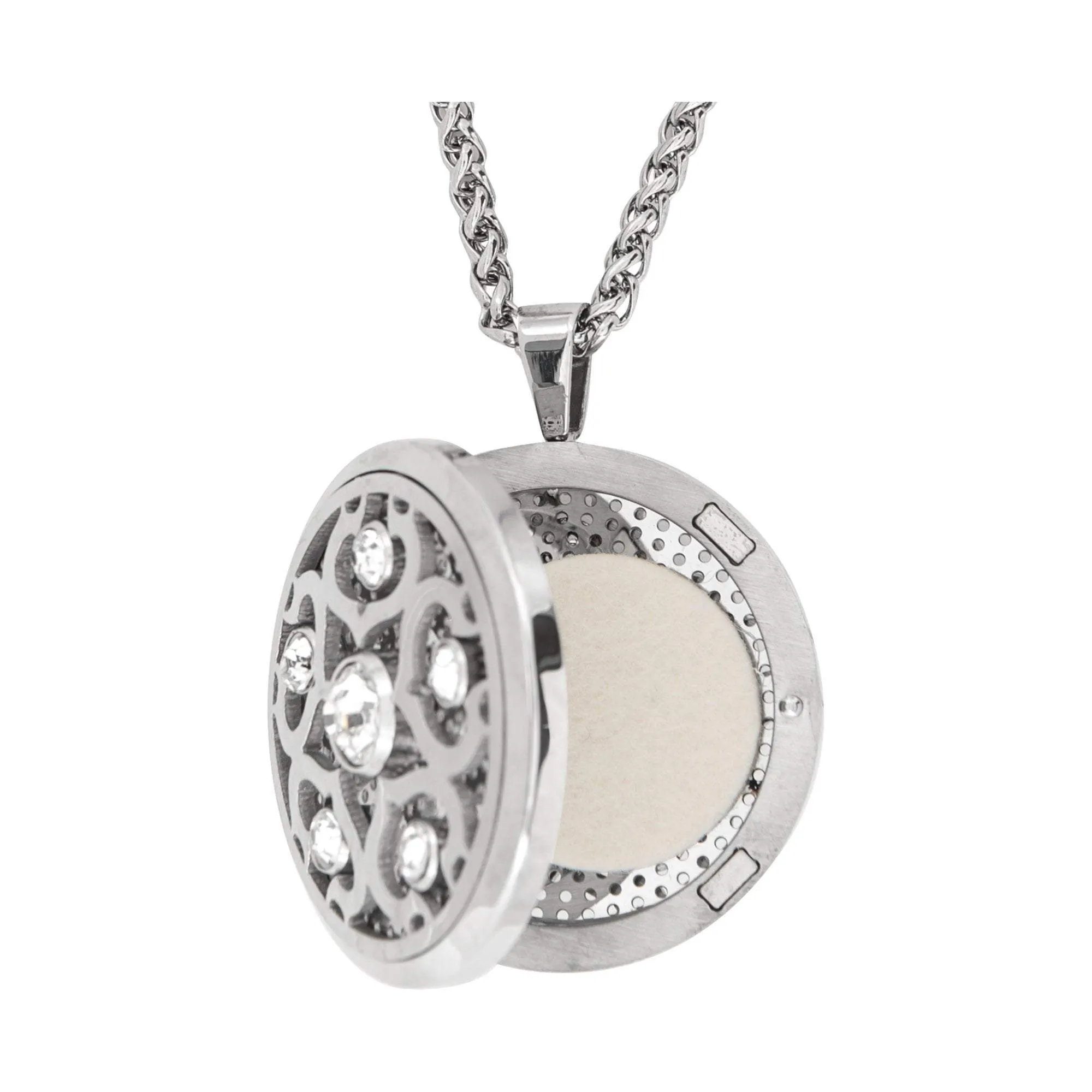 Serina & Company Crystalized Aromatherapy Locket Necklace