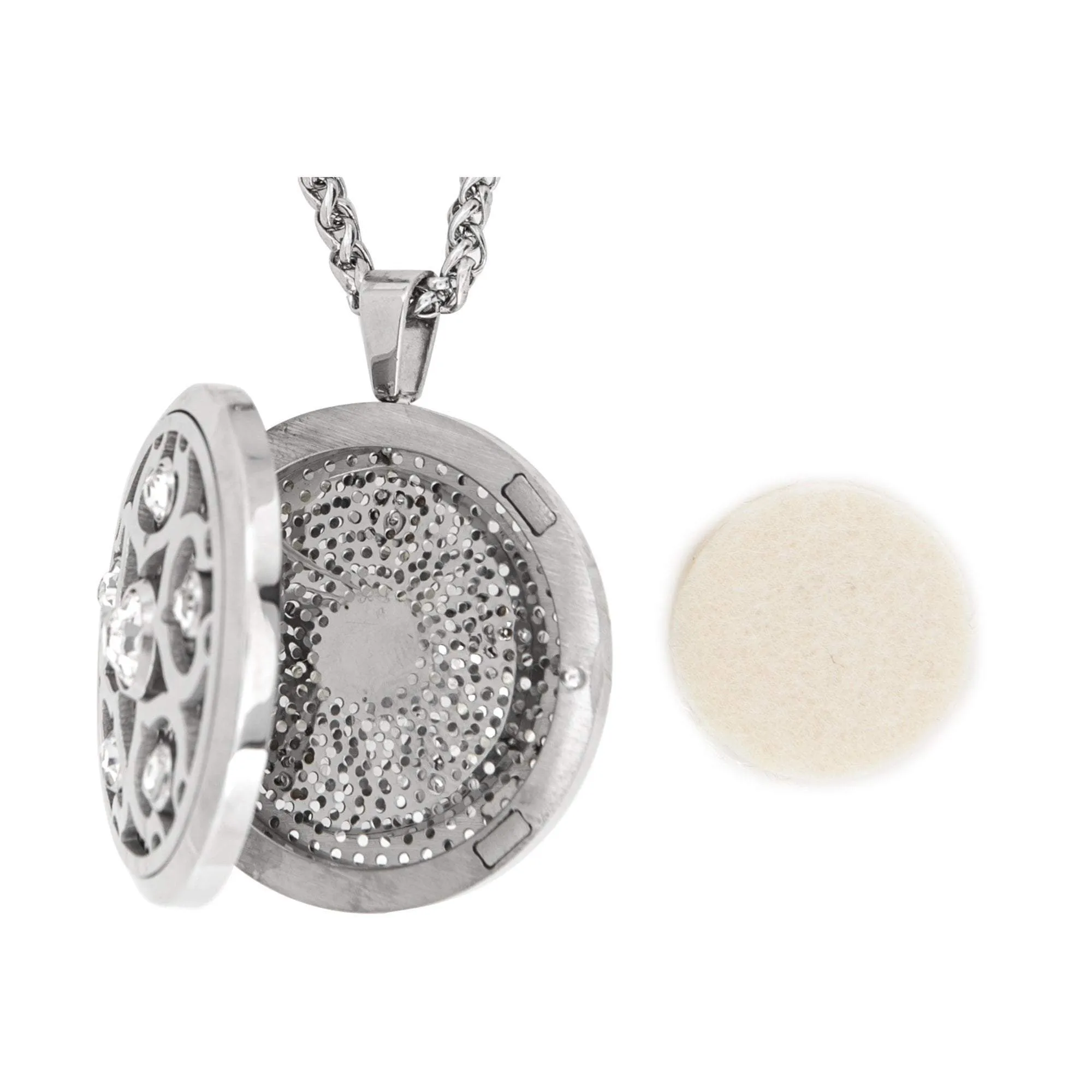 Serina & Company Crystalized Aromatherapy Locket Necklace