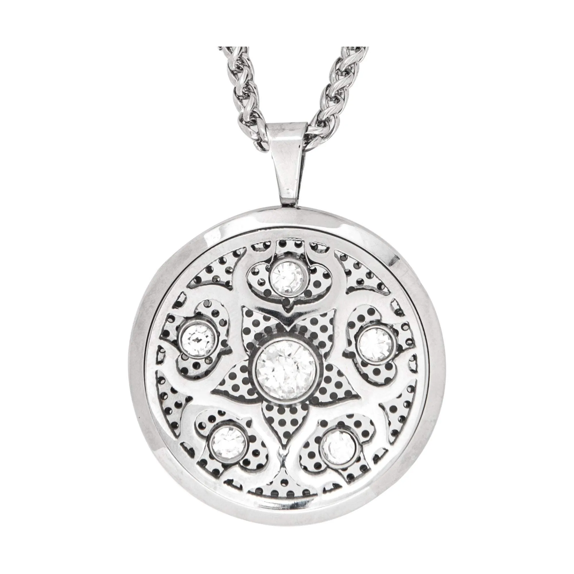 Serina & Company Crystalized Aromatherapy Locket Necklace