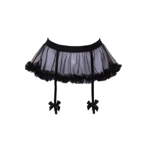 Sexy Kawaii Garter Belt Clip Ruffled Puff Skirt