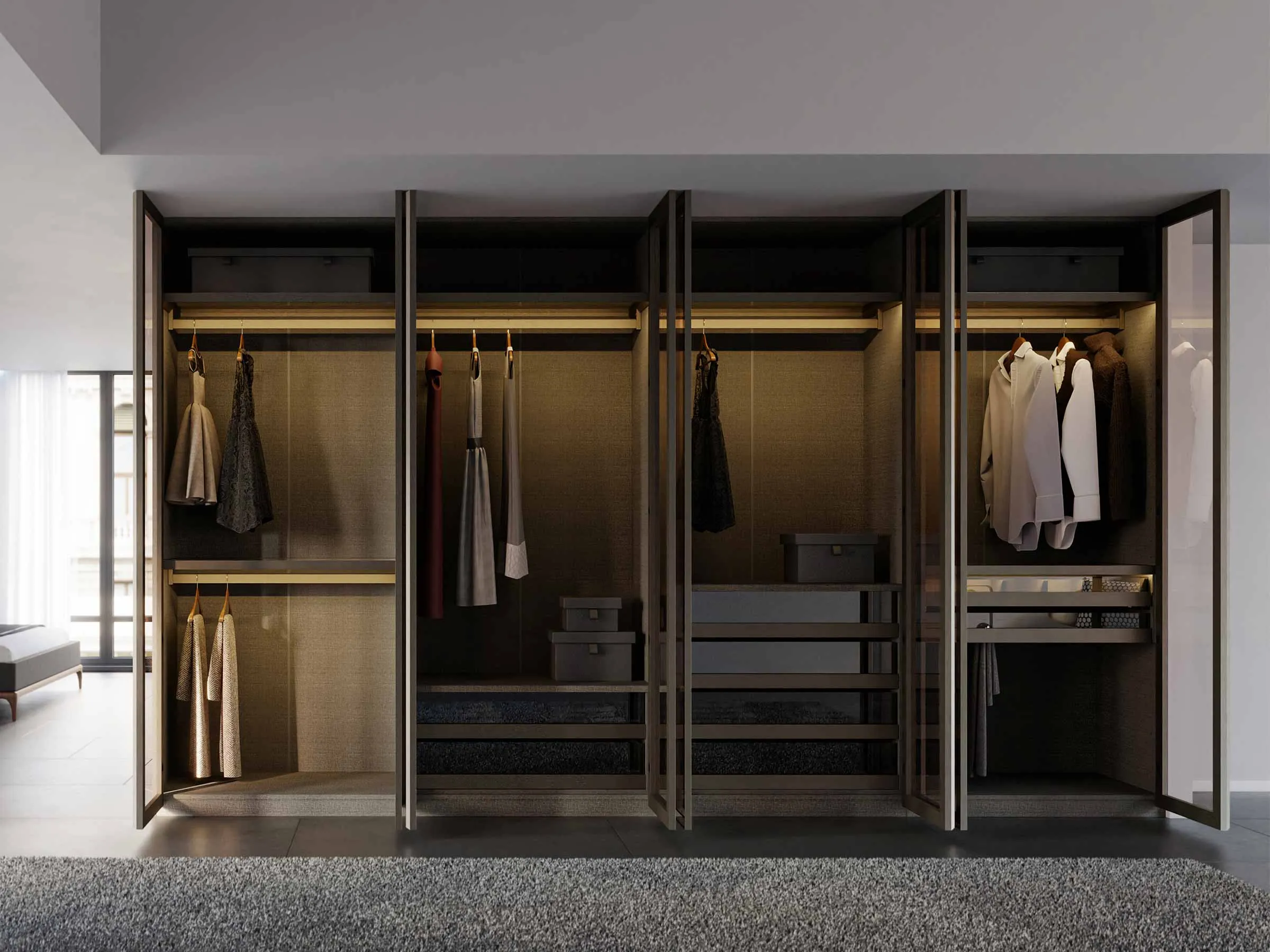 Split Wide Wardrobe