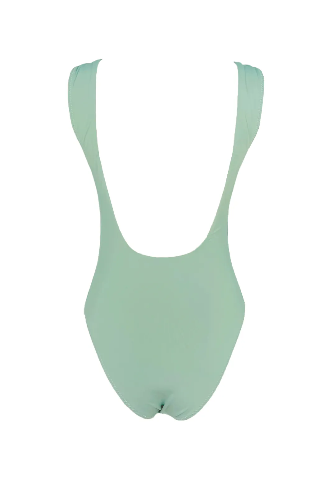 Square Neck One-Piece Swim - Sea Glass