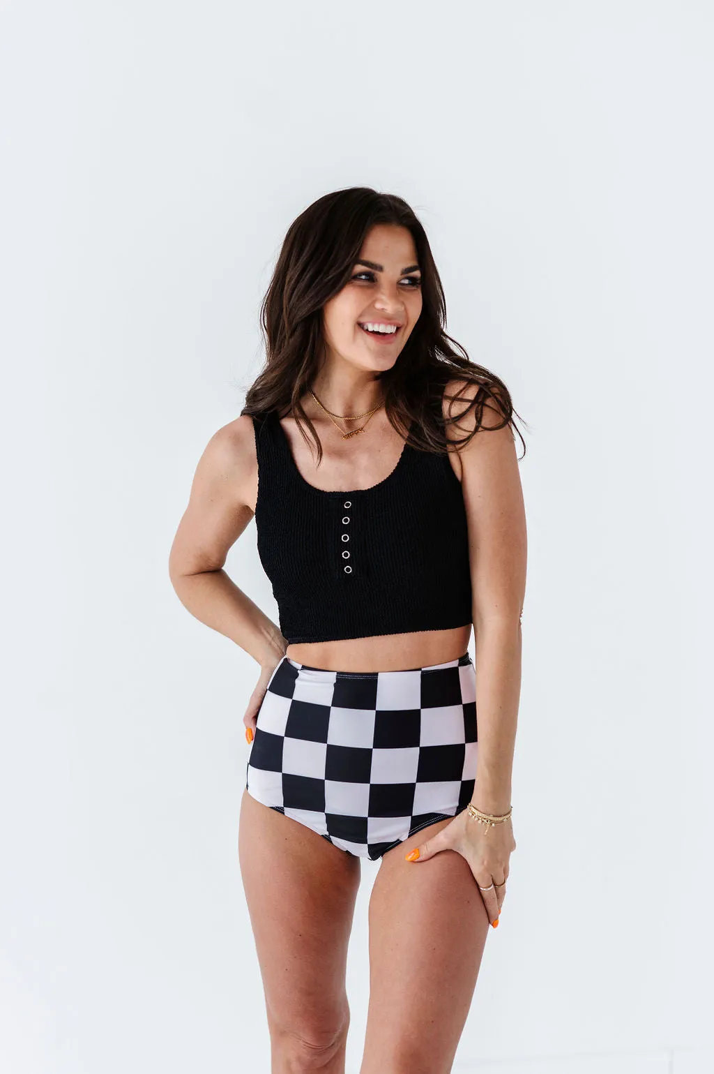 Surfer Crop in Black