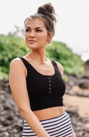 Surfer Crop in Black