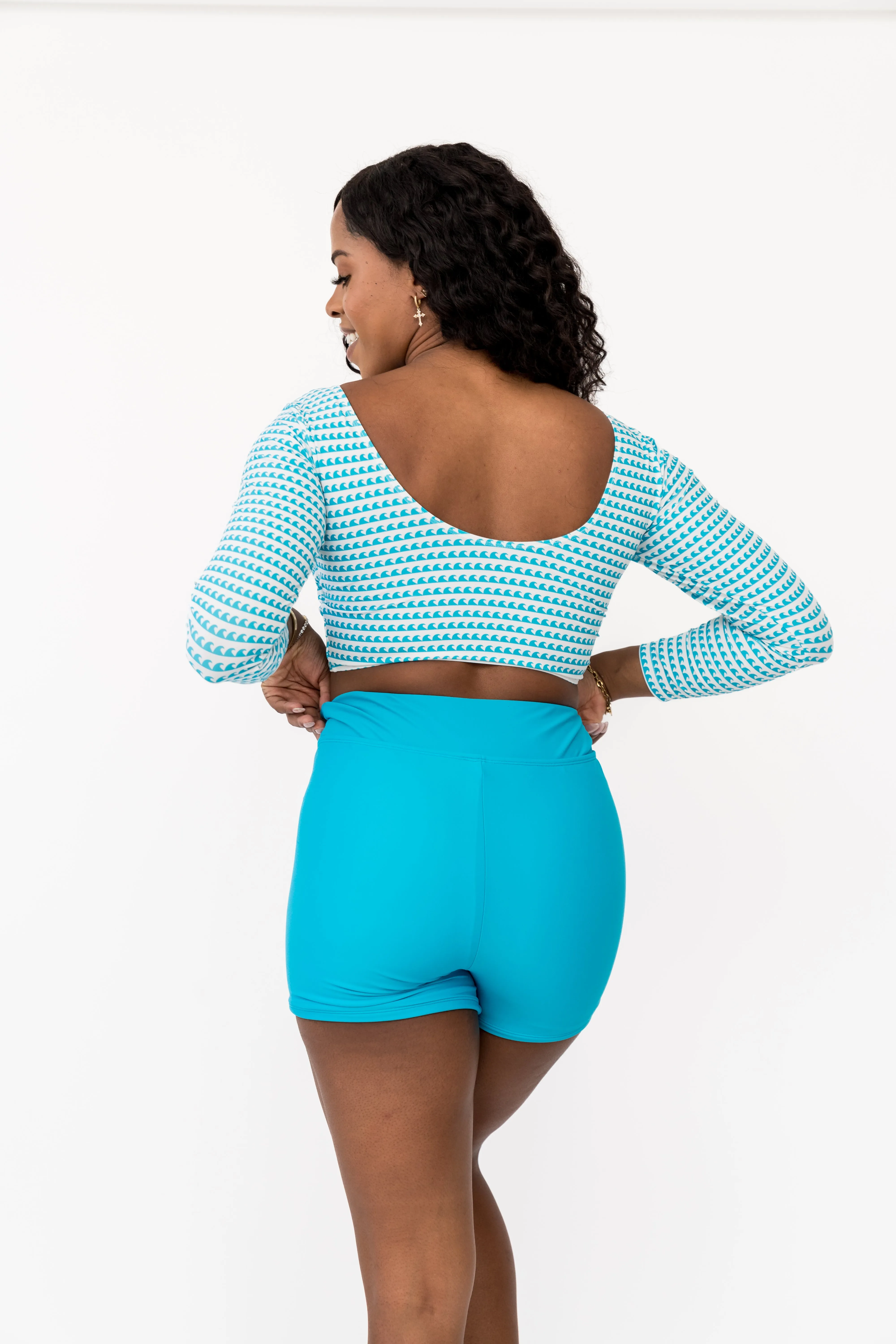 Surfer Top | Aquamarine Wave