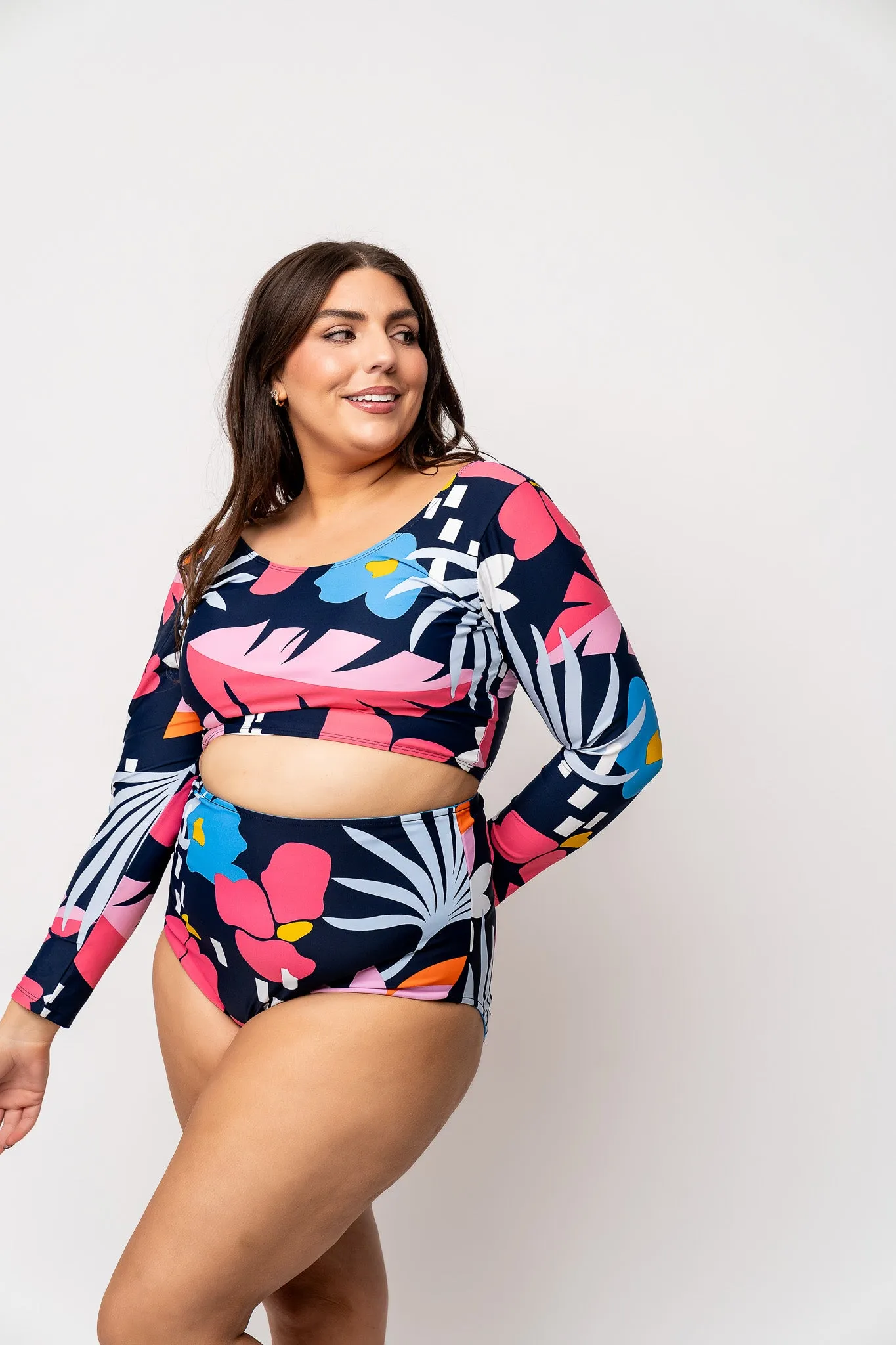 Surfer Top | Blue Wave Floral