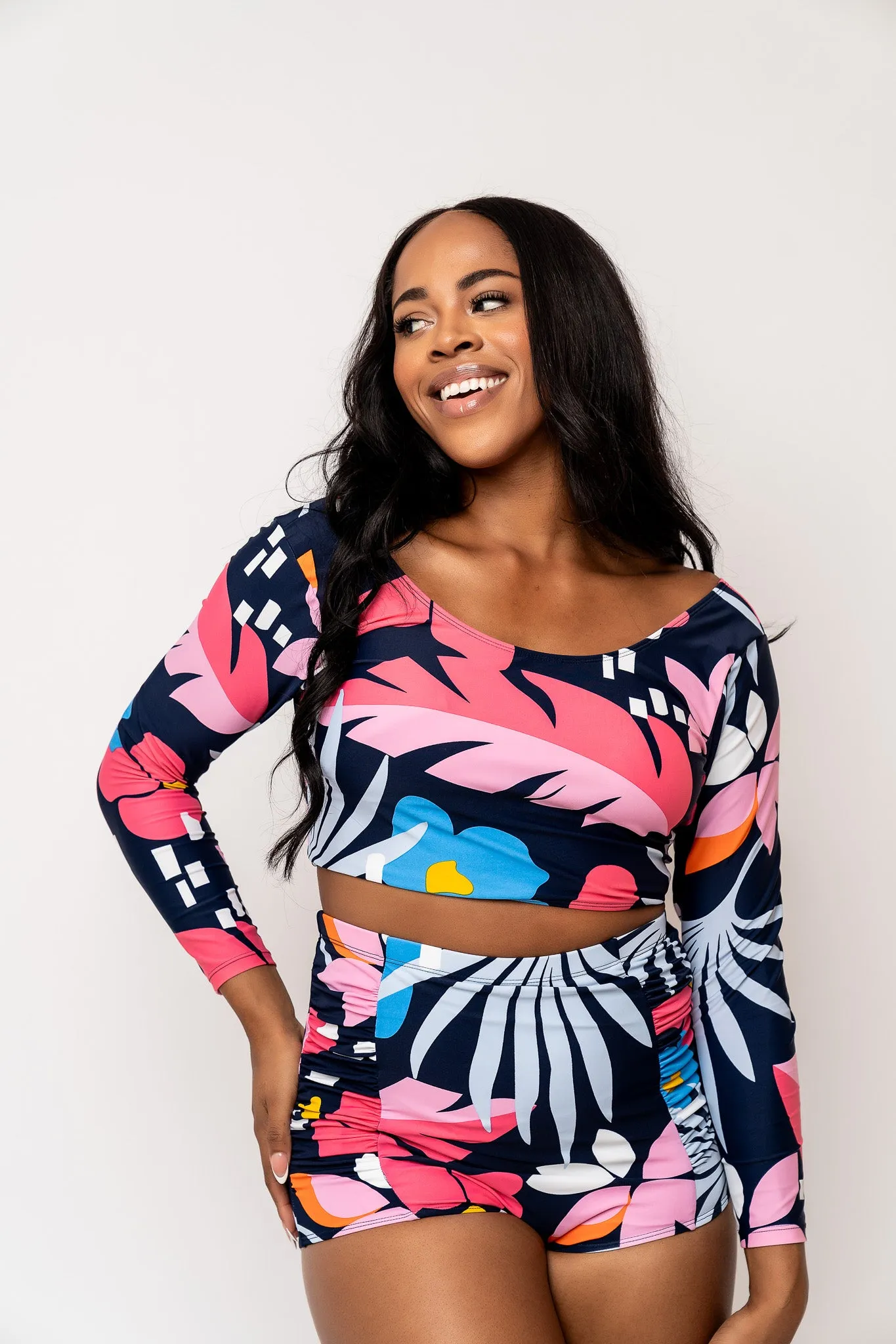 Surfer Top | Blue Wave Floral