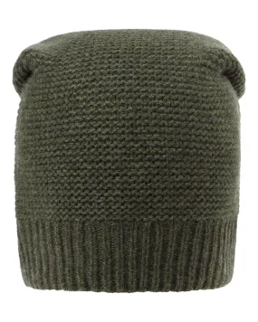 Unisex Beanie Cashmere Hat Moss Green